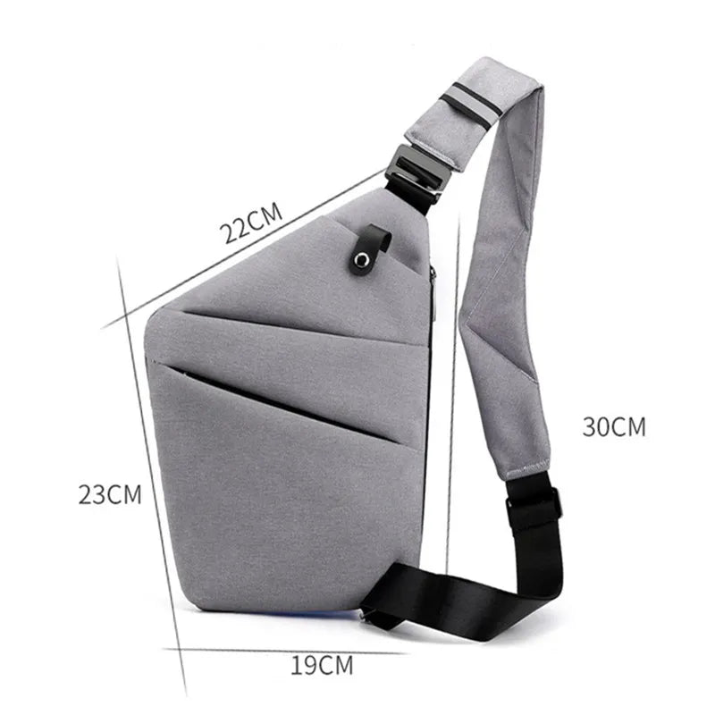 Men Ultra Thin Anti-Theft Small Chest Bag Mini Cross Body Bags Male One Shoulder Sling Bag for Travel Boy Sports Bag